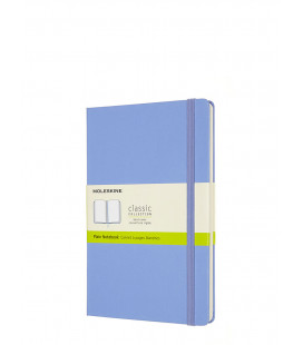 Classic Notebook (LARGE) Plain Hard — Hydrangea Blue