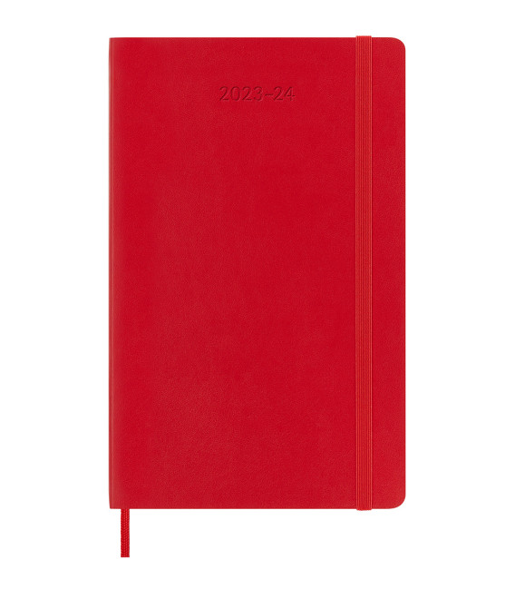 Classic Weekly Planner 2024 (LARGE) Soft 18-Month — Scarlet Red [Notebook and Pads]
