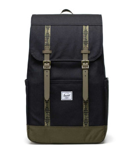 Herschel Retreat Black/Ivy Green Backpack