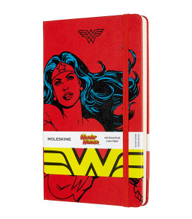 Wonder Woman Limited Edition (LARGE) Ruled Hard — Red