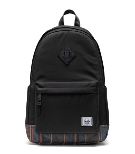 Herschel Heritage Black Winter Plaid Backpack