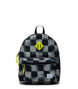Herschel Heritage Youth Black Stencil Checker Backpack
