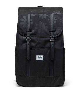 Herschel Retreat Black Floral Sun Backpack