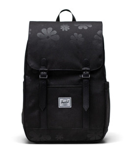 Herschel Retreat Small Black Floral Sun Backpack